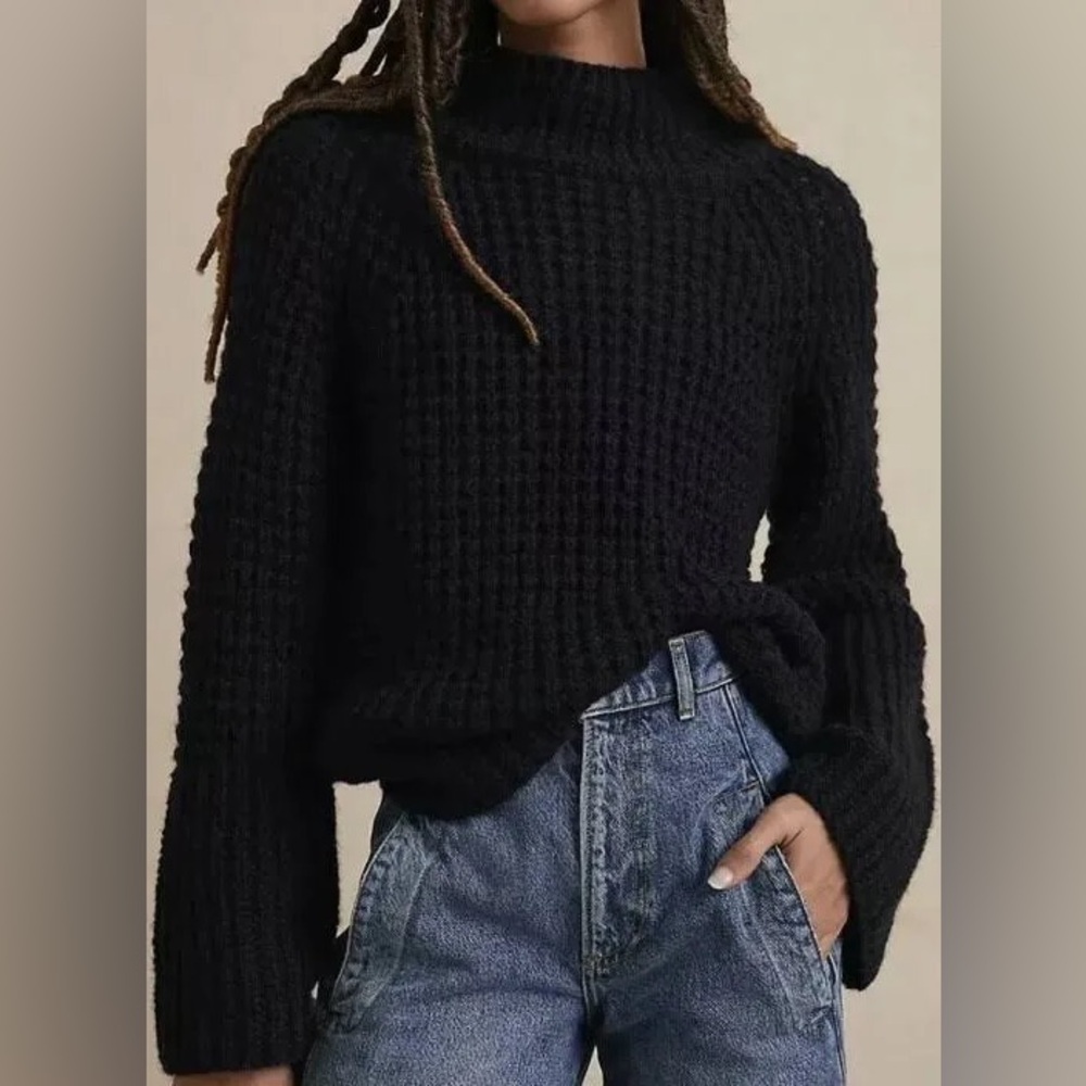 Anthropologie Maeve Dionne Bell-Sleeved Sweater